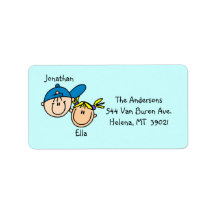 Étiquettes de adresse personnalisés de couples étiquette d’adresse