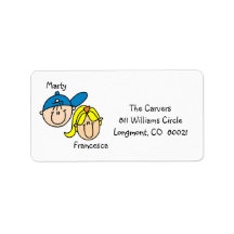 Étiquettes de adresse personnalisés de couples étiquette d’adresse