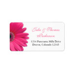 Étiquettes de adresse roses de mariage de margueri étiquettes d’adresse