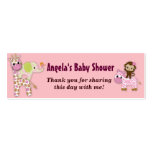 Étiquettes de cadeau de faveur de baby shower de s modèles de cartes de visite