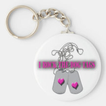 Étiquettes de chien Keychain Porte-clefs