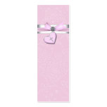 Étiquettes roses de Bomboniere de croix de rose de Carte De Visite