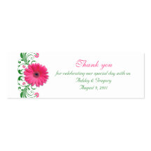 Étiquettes roses de faveur d'occasion spéciale de  cartes de visite professionnelles