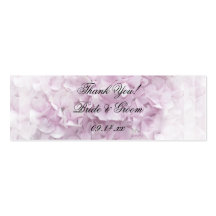 Étiquettes roses molles de faveur de mariage d'hor cartes de visite professionnelles