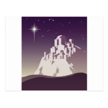 Étoile au-dessus de Bethlehem Carte Postale