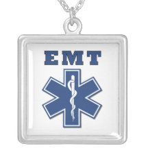 ÉTOILE BLEUE D'EMT DE LA VIE COLLIER PERSONNALISÉ