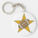 Étoile de football porte-clefs