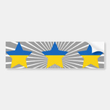 Étoile de l'Ukraine Autocollant Pour Voiture