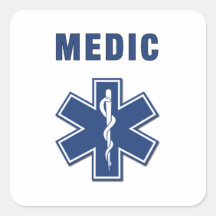 Étoile de médecin de la vie adhésif