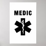 Étoile de médecin de la vie affiche