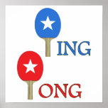 Étoile de ping-pong posters
