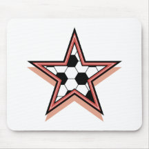 Étoile du football tapis de souris