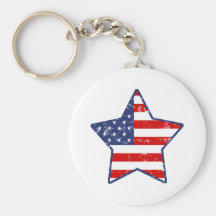 Étoile patriotique porte-clés