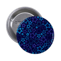 Étoiles bleues badges avec agrafe