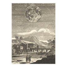 Étoiles célestes de lune de la Renaissance d'astro Carton D'invitation