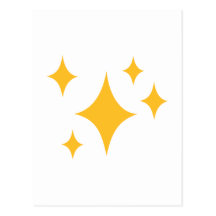 Étoiles d'or carte postale