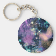 Étoiles en pastel de galaxie porte-clef