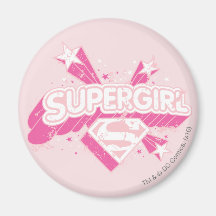 Étoiles et logo de Supergirl Aimants Pour Réfrigérateur