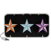 Étoiles lumineuses et noires haut-parleur iPod