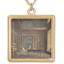 Eton College Library, from 'History of Eton Colleg Custom Necklace