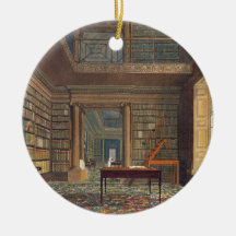Eton College Library, from 'History of Eton Colleg Christmas Ornaments