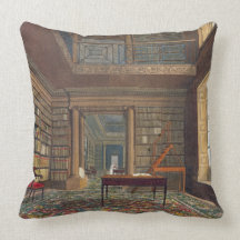 Eton College Library, from 'History of Eton Colleg Throw Pillows