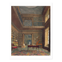 Eton College Library, from 'History of Eton Colleg Postcards