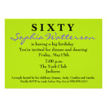 Étonnez la soixantième invitation d'anniversaire