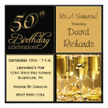 Étonnez les cinquantième invitations de fête d'ann
