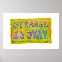 Étrange est correct soit l'art peu commun unique d affiches
