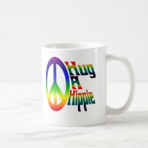 étreignez une hippie tasse