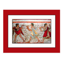 Etruscan Dancer and Musicians Postcard