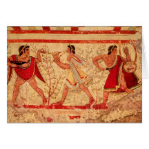 Etruscan musicians cards