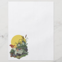 Etude Magazine Cover Art; Frog Choir Flyer Design