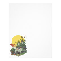 Etude Magazine Cover Art; Frog Choir Custom Letterhead