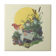 Etude Magazine Cover Art; Frog Choir Tiles