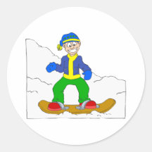 Étude pour faire du surf des neiges adhésifs ronds