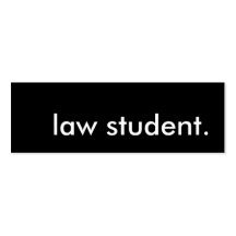 étudiant de loi cartes de visite personnelles