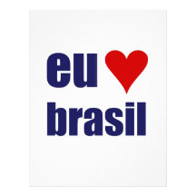 eu amo brasil custom letterhead
