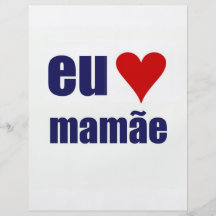 eu amo mamae flyer