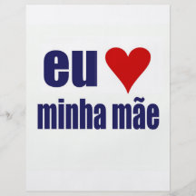 eu amo minha mae custom flyer