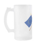 EU and Luxembourg Crossed Flags Mugs