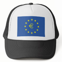 EU flag.with EURO Symbol Trucker Hat
