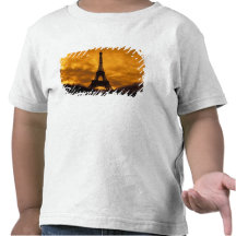 EU, France, Paris.  Eiffel Tower. Tshirts