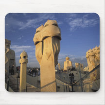 EU, Spain, Catalonia, Barcelona. Antonio Gaudi's Mouse Pads