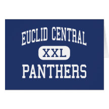 Euclid Central Panthers Middle Euclid Ohio Greeting Cards