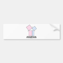 Euclid's Proof Of The Pythagorean Theorem Bumper Stickers