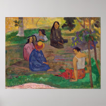 Eugene Henri Paul Gauguin - Conversation Poster