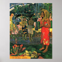 Eugene Henri Paul Gauguin - Hail Mary Print