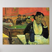Eugene Henri Paul Gauguin - In the Cafe Posters